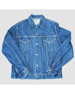 Oversized Denim Jacket Women Embroidered Back Panel-Jacket Tailor