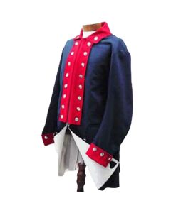New Men Navy Blue Regimental Coat American Frock Jacket, Steampunk Admiral Uniform Hussar Jacket