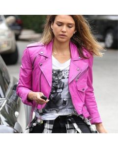 Jessica Alba Leather Jacket
