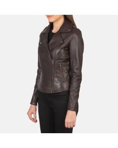 Flashback Maroon Leather Biker Jacket