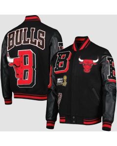 Men's Chicago Bulls Logo NBA Varsity Jacket by Jacket Tailor