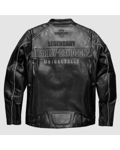 Motorcycle Votary Color Black Harley Davison Leather Jacket