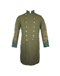 thumbnail image 2 of US Civil War CS Confederate-100% Wool Double Breasted Frock Coat-All 2 of 14