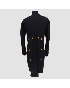 New Men's Military Dark Navy Blue Wool Tailcoat