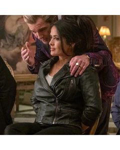 Salma Hayek the Hitman's Wife's Bodyguard Leather Jacket