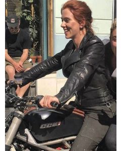 Scarlett Johansson Black Widow Leather Jacket
