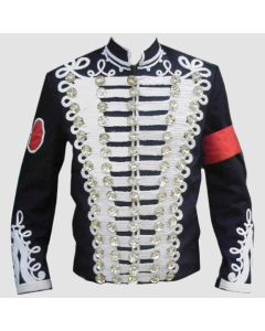 Inspired From Michael Jackson Braided Jacket Heavy Braided Jacket, Steampunk Steampunk Military Uniform