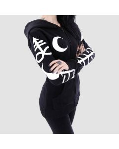 Women’s Hoodie Moon Witchcraft Symbol