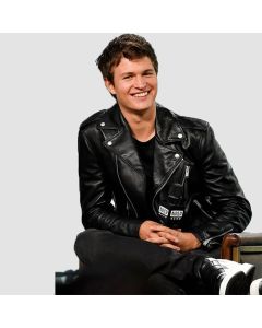 Ansel Elgort Leather Jacket 
