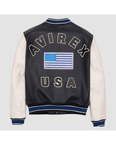 Mens Black Avirex New Edition USA 1975 Original Cowhide Leather Jacket Unisex New york Jacket Gift For Him Custom In My Size XL XXL Medium