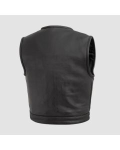 Low side Men's Motorcycle Leather Vest