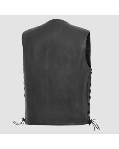 Rancher - Men's Motorcycle Western Style Leather Vest