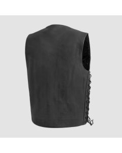 Deadwood Men's Motorcycle Western Style Leather Vest