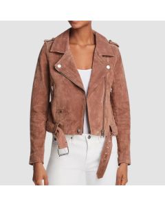 Suede Moto Jacket