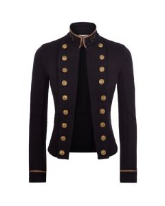 Women 's Dark Blue Officer Jacket - Jacket Tailor