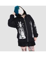 Jawbreaker the Shining Rabbit Zip Hoodie Black