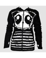 Killer Panda Kp Raw Zip Hoodie Blackwhite