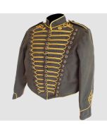 Steampunk Civil War Gray Cotton Military Parade Jacket - Jacket Tailor