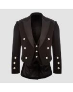 Men's Prince Charlie Jacket Waistcoat Black - Jacket Tailor