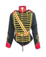 Men's Black Jacket Ceremonial Hussar Officers Jacket