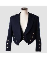 Men's Prince Charlie Jacket W. Waistcoat Navy - Jacket Tailor