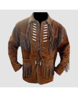 Brown Suede Leather Jacket Traditional Cowboy - Jacket Tailor