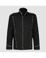 Black Military Jacket Hussar Uniform Parade - Jacket Tailor