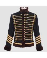 Military Jacket Women Parade Brown Trims - Jacket Tailor