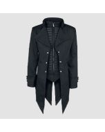 Devil Fashion Mens Coat Jacket Black Gothic Steampunk