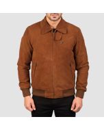 Topchi Tan Suede Leather Jacket
