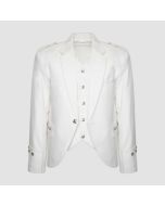 White Argyll Kilt Jacket - Jacket Tailor