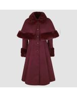 Capulet Coat Coats Red by Hell Bunny