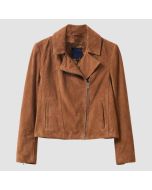 Crew Clothing Suede Jacket, Light Brown