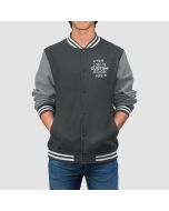 PRINT your Logo, Text, or custom art - Men's Varsity Jacket - Jacket Tailor