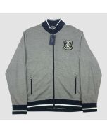 Grey Varsity Jacket Ralph Lauren Football Club Crest Letterman 
