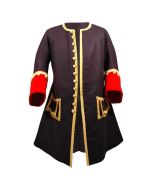  French Navy Officer Dark Blue Wool Coat - Front