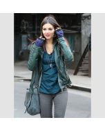   Victoria Justice Leather Jacket