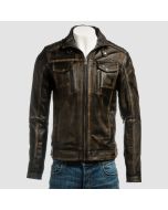 Best Motorcycle Vintage Distressed Brown Leather Jacket