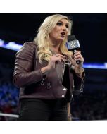 Charlotte Flair Brown Rider Leather Jacket