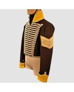 Men's 19th Light Dragoon British Sergeant Black Wool Jacket - Jacket Tailor
