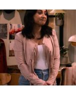 Francia Rasia How I Met Your Father Suede Jacket