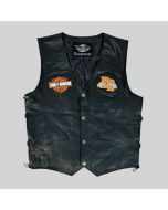 HARLEY DAVIDSON MEN'S  CAFE RACER LEATHER VEST - JACKET TAILOR