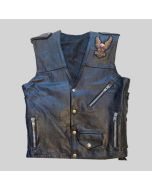 HARLEY DAVIDSON VINTAGE LEATHER VEST-JACKET TAILOR