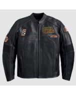 HARLEY DAVIDSON MEN REGULATOR PERFORATED BLACK LEATHER JACKET