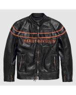 Harley Davison Motorcycle Double Ton Fit Leather Jacket