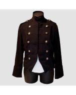 Black Womens Military Style Jacket AlyciaMikay  -  Jacket Tailor 