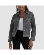 Women's Denim & Lace Jacket Lee Rider Denim Jacket-Jacket Tailor