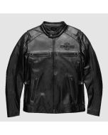 Motorcycle Votary Color Black Harley Davison Leather Jacket