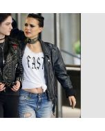 Natalie Portman Vox Lux Leather Jacket