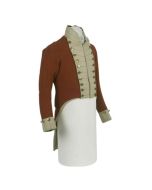 New Men's British Brown Tail Coat Uniform Jacket Napoleonic Uniform 